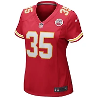 Maillot de joueur retraité du match Nike Christian Okoye des Chiefs Kansas City pour femme, rouge