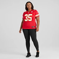 Maillot de joueur retraité du match Nike Christian Okoye des Chiefs Kansas City pour femme, rouge