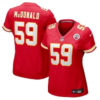 Women's Nike Cooper McDonald  Red Kansas City Chiefs Team Game Jersey