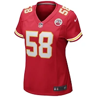 Maillot de joueur retraité Nike Derrick Thomas des Chiefs Kansas City pour femme, rouge