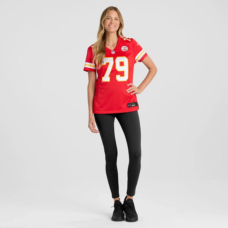 Women's Nike Esa Pole  Red Kansas City Chiefs Team Game Jersey