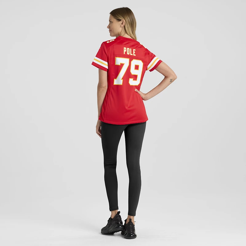 Women's Nike Esa Pole  Red Kansas City Chiefs Team Game Jersey