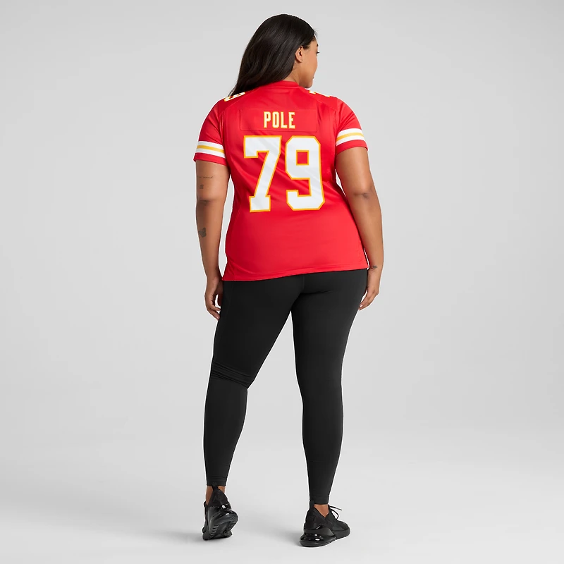 Women's Nike Esa Pole  Red Kansas City Chiefs Team Game Jersey