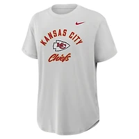 T-shirt Nike Dri-FIT gris pour femme, Kansas City Chiefs One
