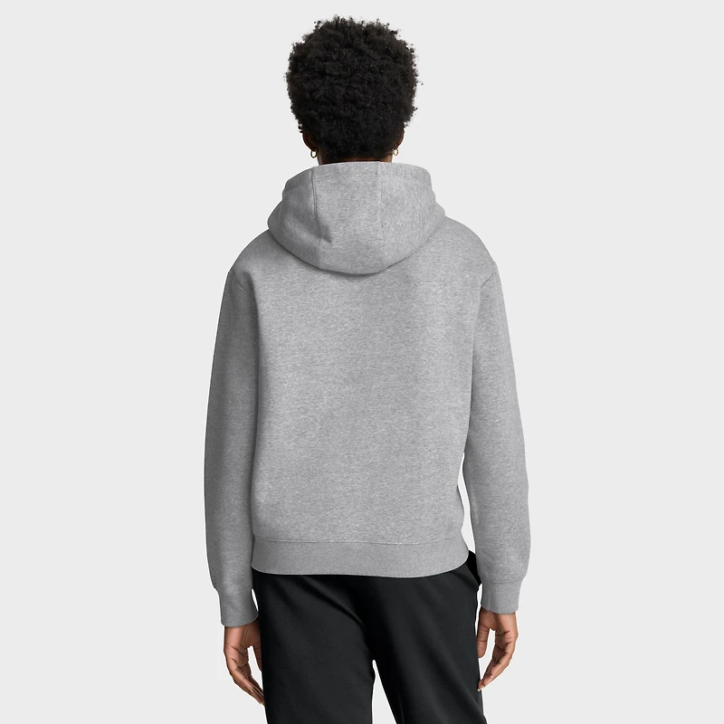 Sweat à capuche Nike pour femme, gris anthracite, avec logo du club des Kansas City Chiefs