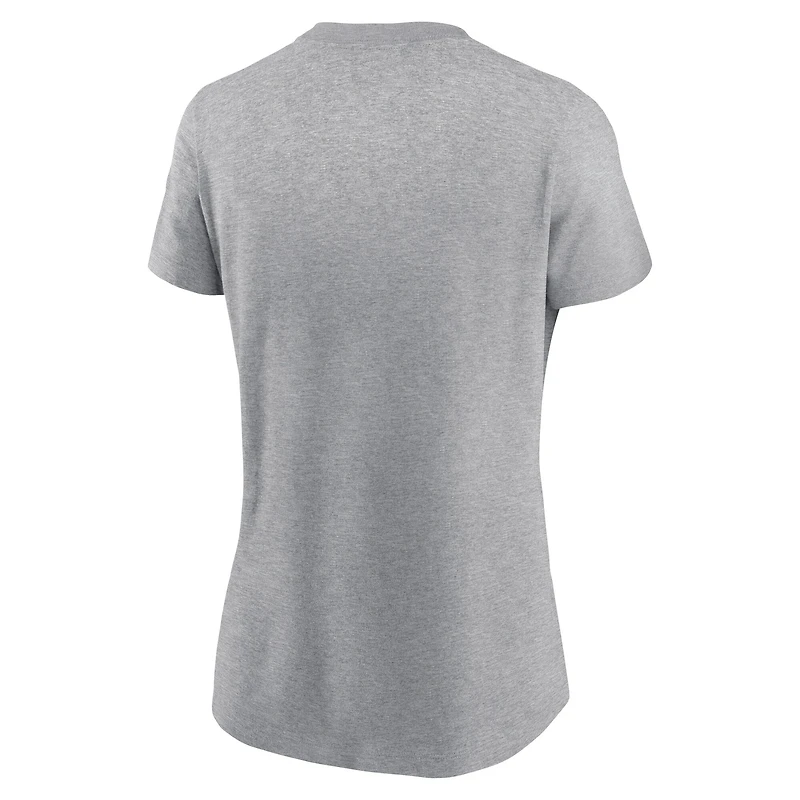 Women's Nike Heather Gray Kansas City Chiefs 2024 AFC Champions Locker Room Trophy Collection T-Shirt