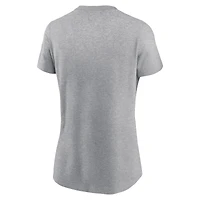 Women's Nike Heather Gray Kansas City Chiefs 2024 AFC Champions Locker Room Trophy Collection T-Shirt