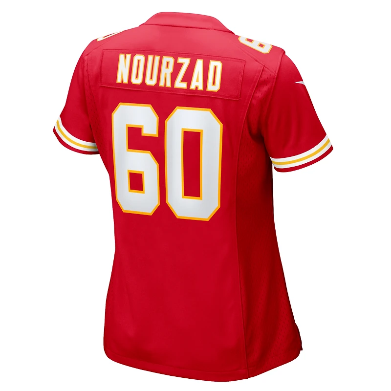 Women's Nike Hunter Nourzad Red Kansas City Chiefs Game Jersey
