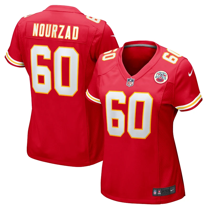 Women's Nike Hunter Nourzad Red Kansas City Chiefs Game Jersey