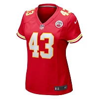 Maillot Nike Jack Cochrane pour femme, joueur de match des Chiefs Kansas City, rouge