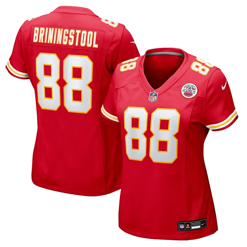 Maillot Nike Jake Briningstool rouge pour femme des Kansas City Chiefs