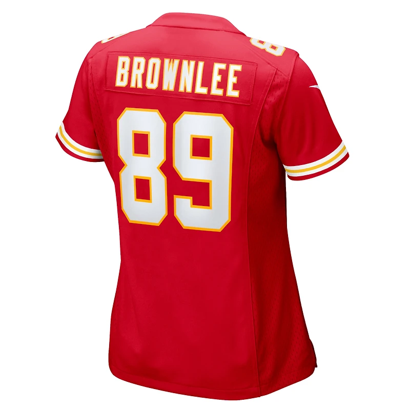 Women's Nike Jason Brownlee Red Kansas City Chiefs Team Game Jersey