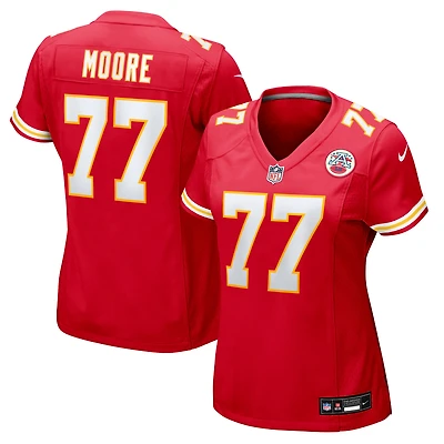 Maillot Nike Jaylon Moore rouge pour femme des Kansas City Chiefs