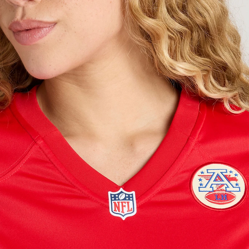 Women's Nike Jeffrey Bassa  Red Kansas City Chiefs Team Game Jersey
