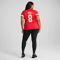 Maillot de joueur à domicile des Kansas City Chiefs Nike Justyn Ross pour femme, rouge