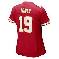 Women's Nike Kadarius Toney Kansas City Chiefs Red Game Player Jersey