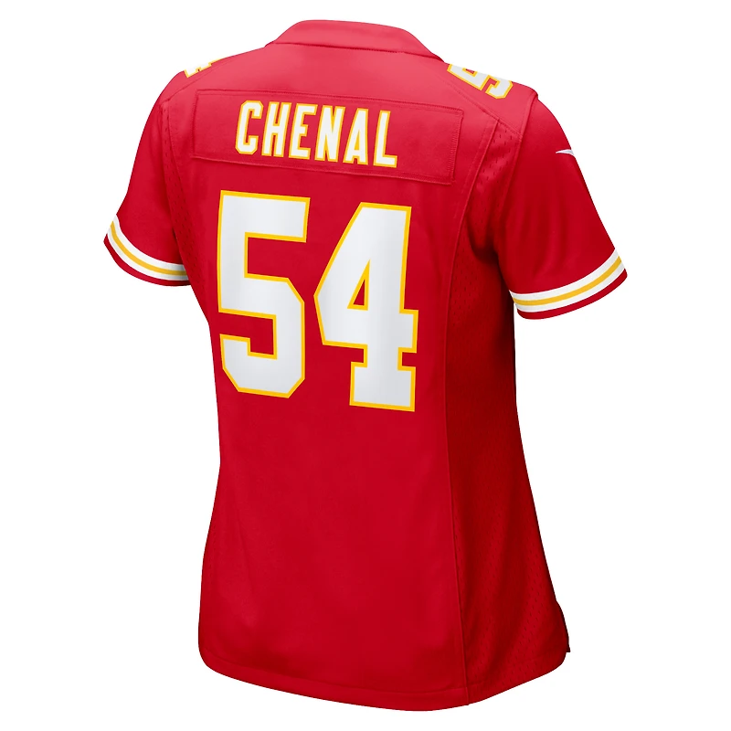Women's Nike Leo Chenal Red Kansas City Chiefs Game Player Jersey