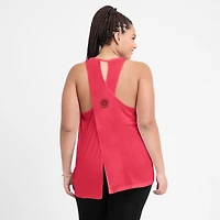 Women's Nike Light Red Kansas City Chiefs Glory Open-Back Crisscross Dri-FIT Tank Top
