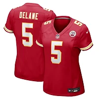 Women's Nike Mansoor Delane Red Kansas City Chiefs Game Jersey
