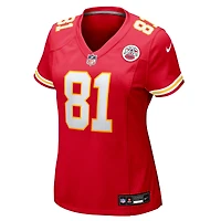 Women's Nike Nikko Remigio  Red Kansas City Chiefs Team Game Jersey