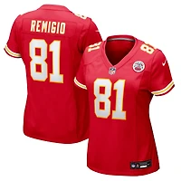 Women's Nike Nikko Remigio  Red Kansas City Chiefs Team Game Jersey