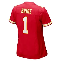 Women's Nike Number 1 Bride Red Kansas City Chiefs Game Jersey