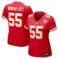 Women's Nike Omarr Norman-Lott  Red Kansas City Chiefs Team Game Jersey