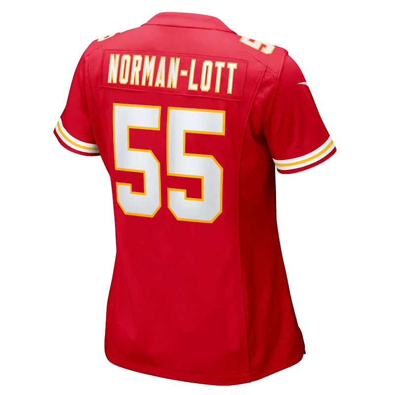 Women's Nike Omarr Norman-Lott  Red Kansas City Chiefs Team Game Jersey