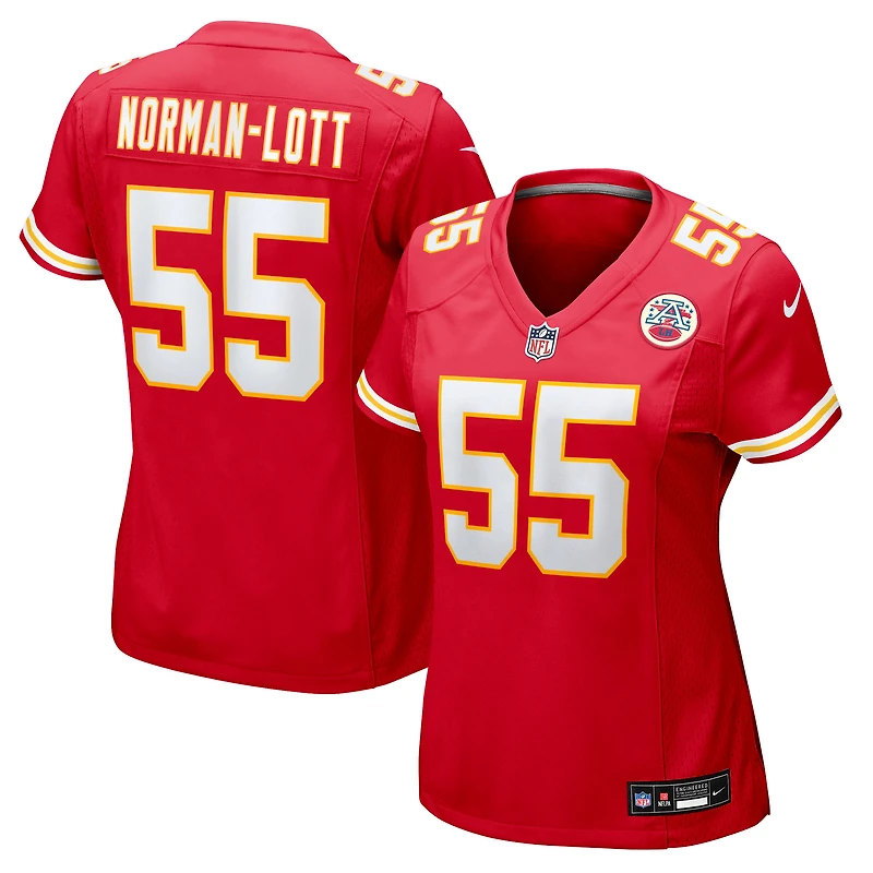 Women's Nike Omarr Norman-Lott Red Kansas City Chiefs Team Game Jersey