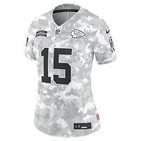 Maillot Nike Patrick Mahomes Arctic Camo Kansas City Chiefs 2024 Salute to Service Limited pour femme