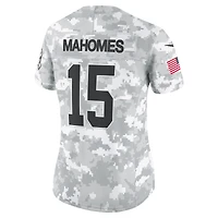Maillot Nike Patrick Mahomes Arctic Camo Kansas City Chiefs 2024 Salute to Service Limited pour femme
