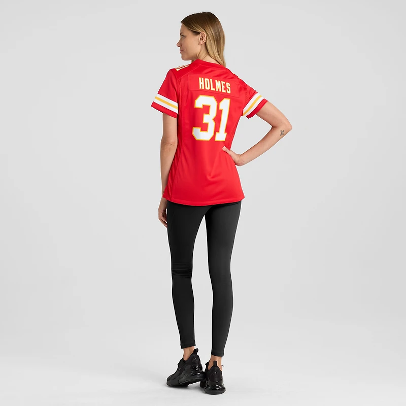 Women's Nike Priest Holmes Red Kansas City Chiefs Game Retired Player Jersey