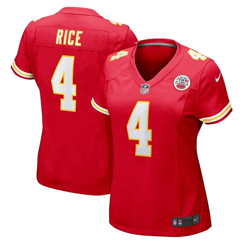 Women's Nike Rashee Rice Red Kansas City Chiefs Game Jersey