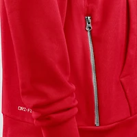 Sweat à capuche Nike rouge Kansas City Chiefs 2025 Sideline Standard Issue Initial Home Dri-FIT pour femme