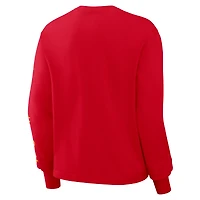T-shirt à manches longues Nike rouge Kansas City Chiefs pour femme