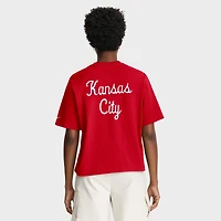 T-shirt Nike rouge à poche Boxy Rewind des Kansas City Chiefs pour femme
