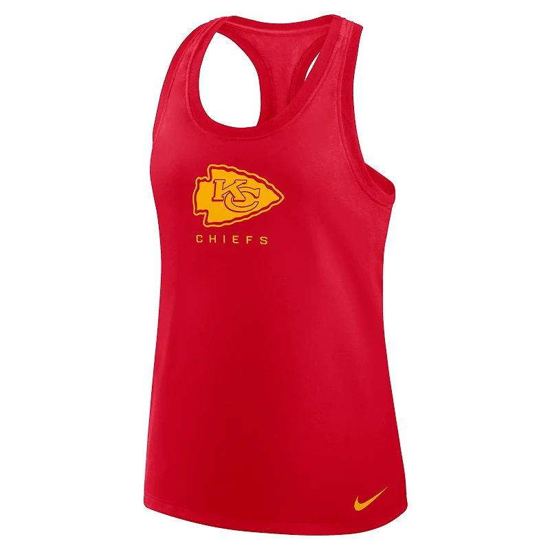 Débardeur Nike rouge Kansas City Chiefs Hurry Up Tri-Blend Dri-FIT pour femme