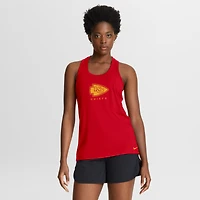 Women's Nike  Red Kansas City Chiefs Hurry Up Tri-Blend Dri-FIT Tank Top