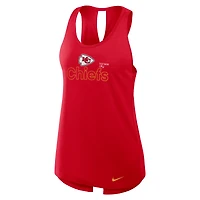 Women's Nike Red Kansas City Chiefs  Open-Back Crisscross Dri-FIT Tank Top