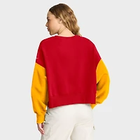 Sweat-shirt oversize à blocs de couleurs rouge Nike Kansas City Chiefs pour femme