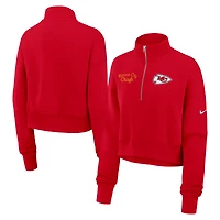 Women's Nike Red Kansas City Chiefs Phoenix Half-Zip Sweatshirt