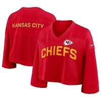 Maillot court Nike rouge Kansas City Chiefs Primetime en maille Dri-FIT pour femme