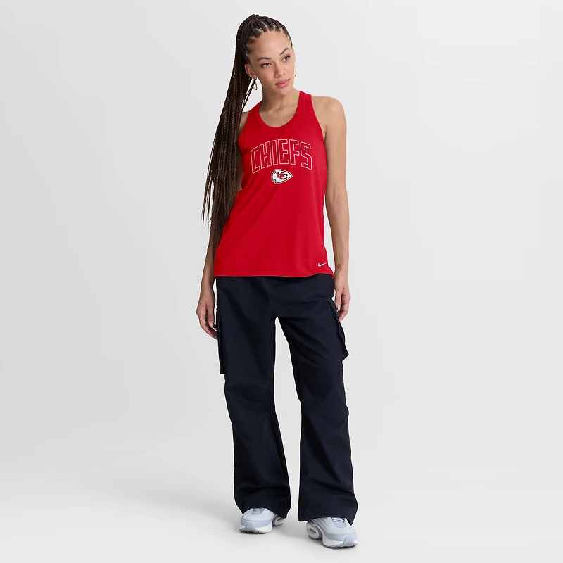 Débardeur Nike rouge Kansas City Chiefs Primetime Tri-Blend Dri-FIT pour femme