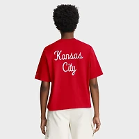 T-shirt Nike rouge à poche carrée Rewind des Kansas City Chiefs pour femme