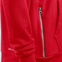 Women's Nike Red Kansas City Chiefs Sideline Standard Issue Initial Home Dri-FIT Hoodie