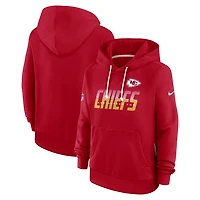 Sweat à capuche Nike Dri-FIT rouge Kansas City Chiefs pour femme, édition standard