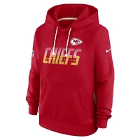 Women's Nike Red Kansas City Chiefs Sideline Standard Issue Dri-FIT Hoodie