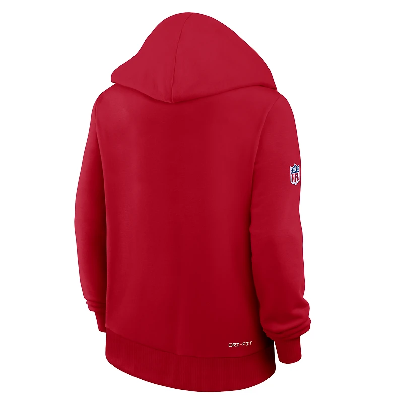 Women's Nike Red Kansas City Chiefs Sideline Standard Issue Dri-FIT Hoodie