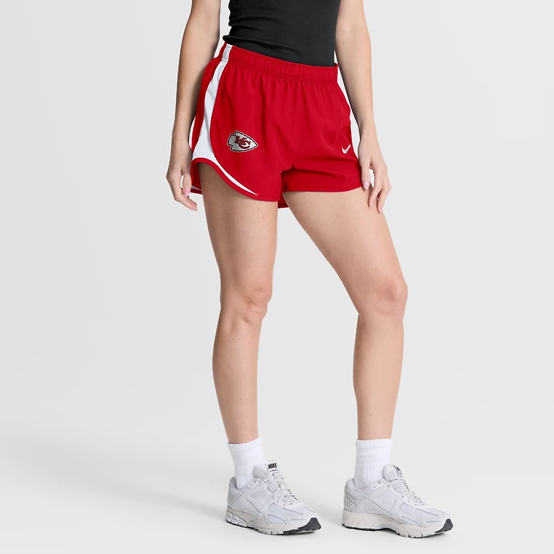 Women's Nike Red Kansas City Chiefs Tempo Mid-Rise Dri-FIT Shorts