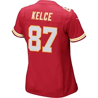 Maillot de match des Chiefs Kansas City Nike Travis Kelce pour femme, rouge